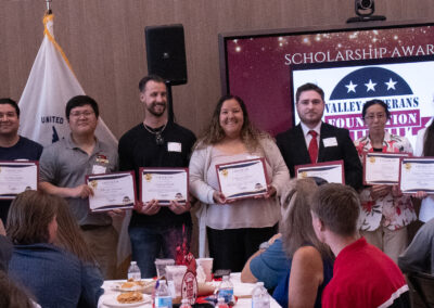 Group photo of LPC Veterans First graduates and scholarship recipients